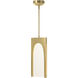 Cypress LED 8 inch Modern Brass Pendant Ceiling Light