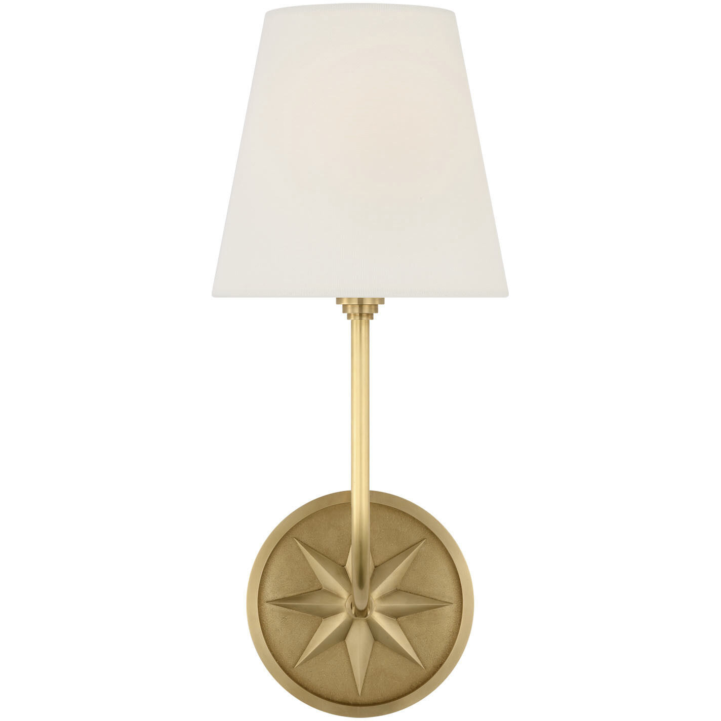 Chapman & Myers Polaris LED 6 inch Antique-Burnished Brass Sconce Wall Light