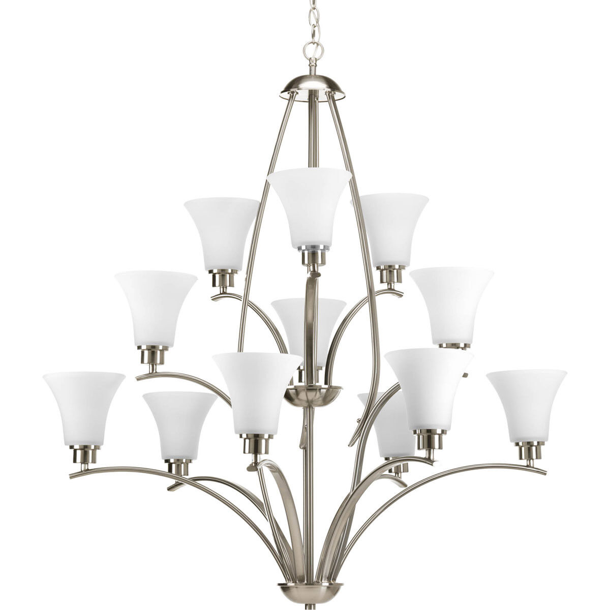 Mackinley 12 Light 38 inch Brushed Nickel Chandelier Ceiling Light