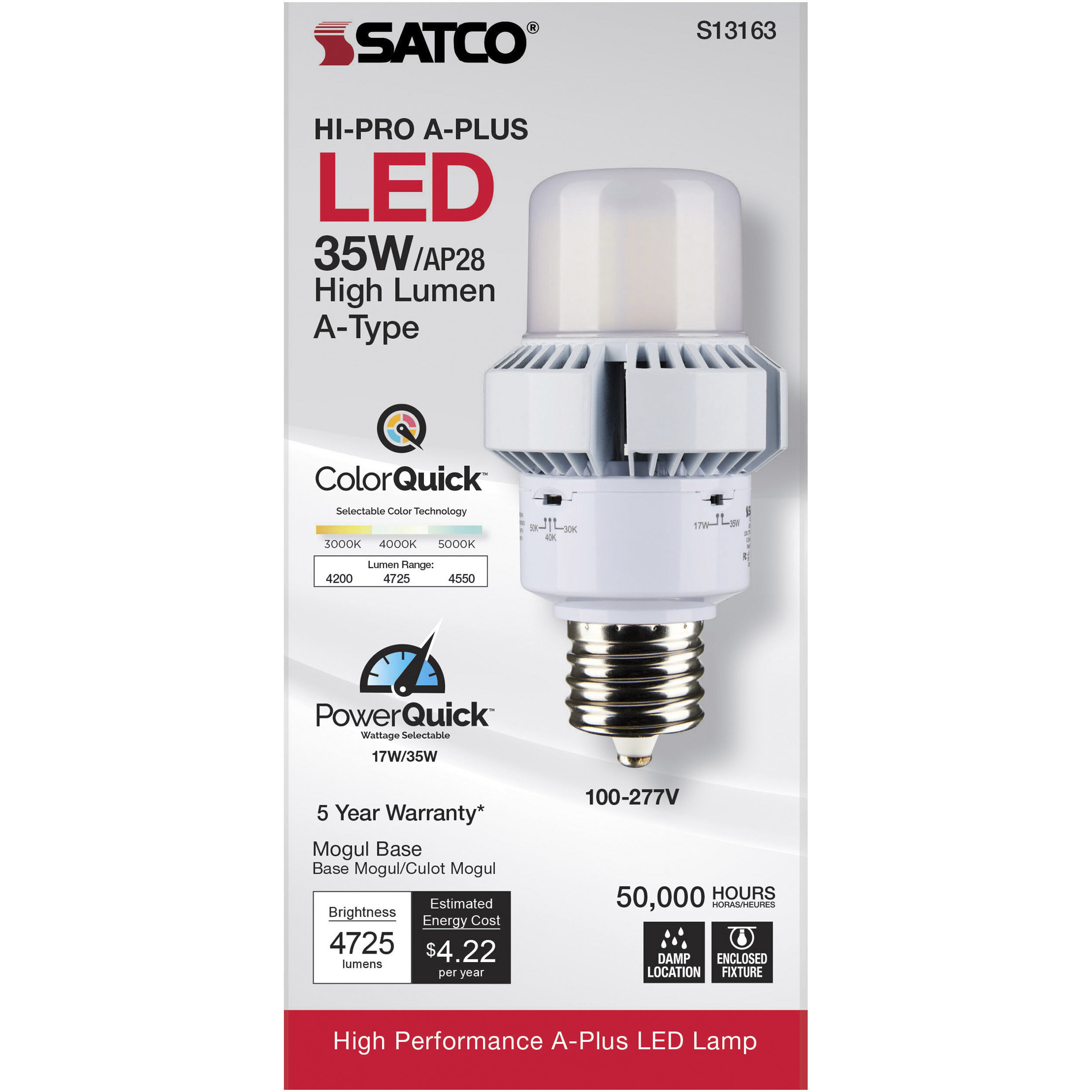 Lumos LED AP28 / ED28 Mogul Extended 35.00 watt 3000K HID Replacements