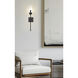 Cosmo 1 Light 5 inch Matte Black Wall Sconce Wall Light