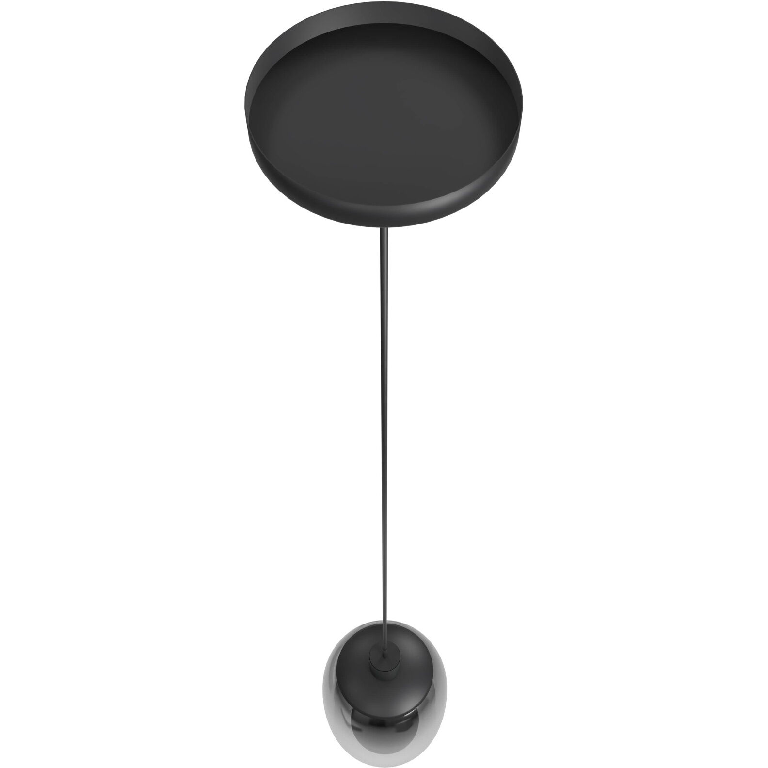 Monaco LED 8 inch Black+Smoky Pendant Ceiling Light