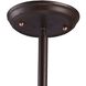Chadwick 1 Light 13 inch Oil Rubbed Bronze with Amber Pendant Ceiling Light in Amber Glass, Oiled Bronze