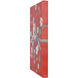 Singing Solo I Red and Blue and White and and Pink Multi-Color and Acrylic Accents Wall Art