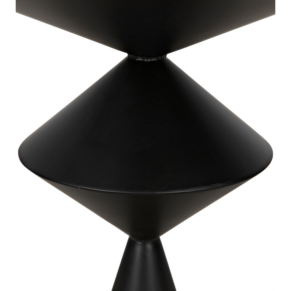 Zasa 26 X 18 inch Matte Black Side Table