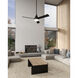 Archer 54 inch Matte Black Ceiling Fan