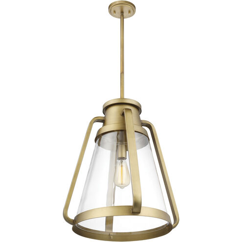 Everett 1 Light 18 inch Natural Brass Pendant Ceiling Light
