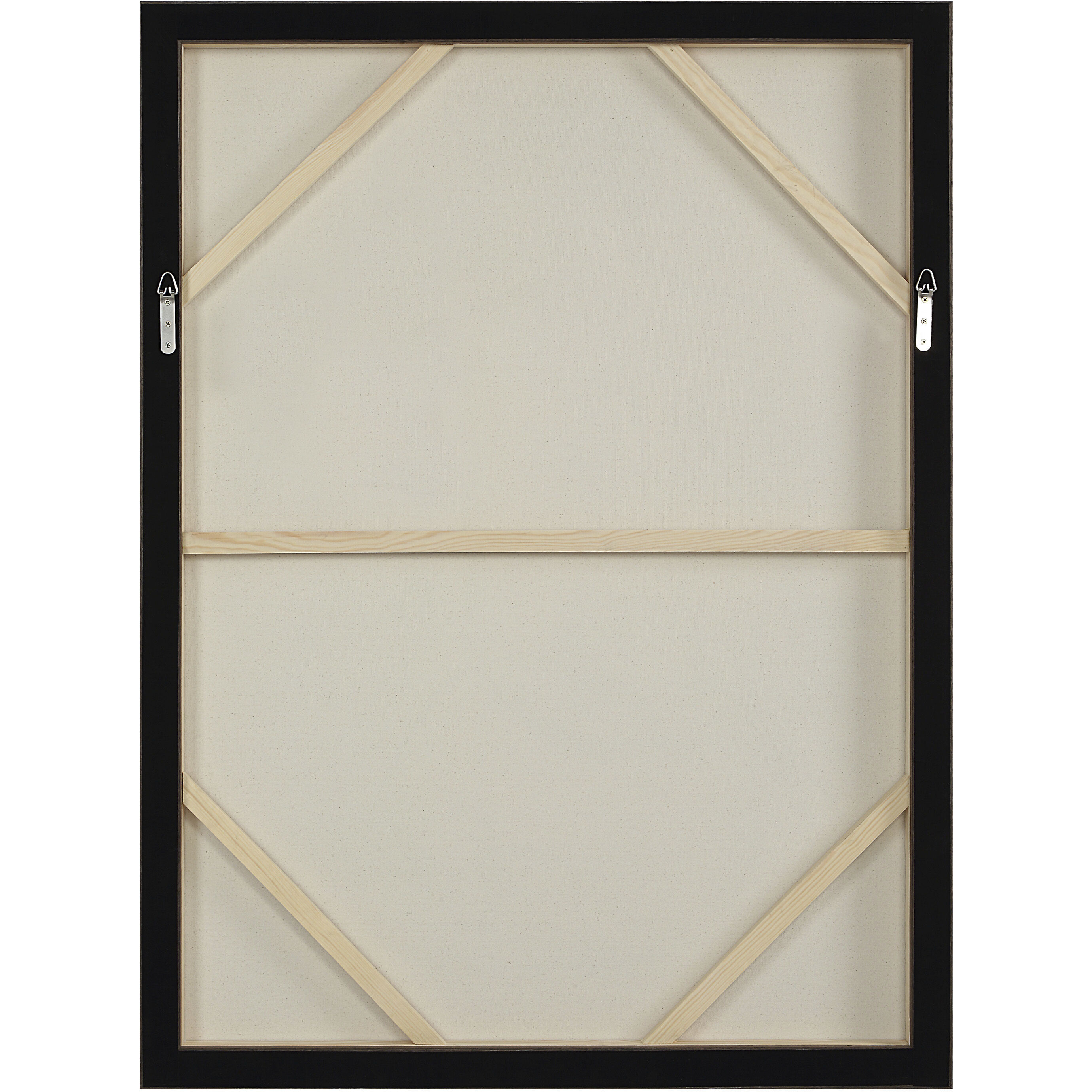 Evelyne Dark Brown Canvas Art