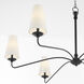 Euphora 6 Light 62 inch Matte Black Chandelier Ceiling Light