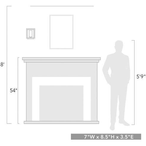 Marco 1 Light 7 inch White Gold ADA Wall Sconce Wall Light