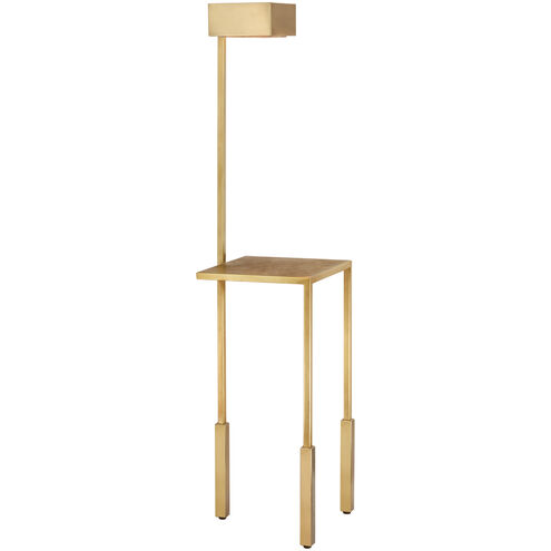 Kelly Wearstler Nimes 54 inch 10.00 watt Antique-Burnished Brass Tray Table Floor Lamp Portable Light