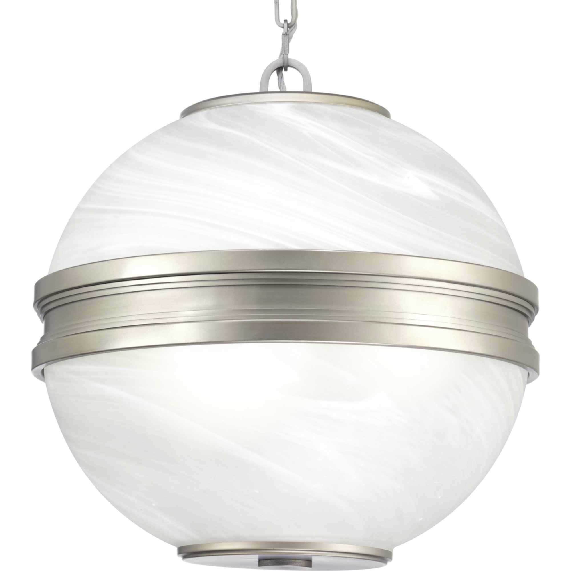 Point Dume™ Moonrise 3 Light 18.5 inch Antique Nickel Pendant Ceiling Light, Design Series