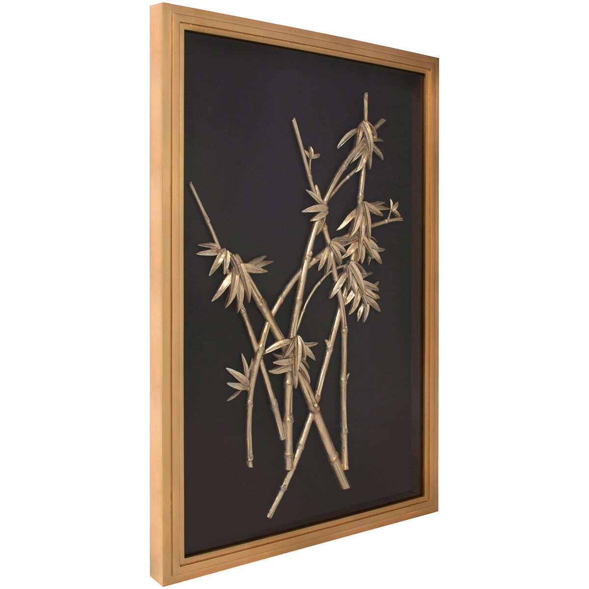 Bamboo Gold Wood Wall Art
