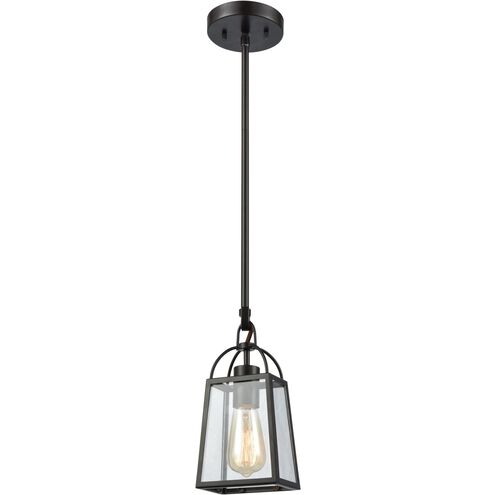 Barnside 1 Light 5 inch Oil Rubbed Bronze with Clear Mini Pendant Ceiling Light