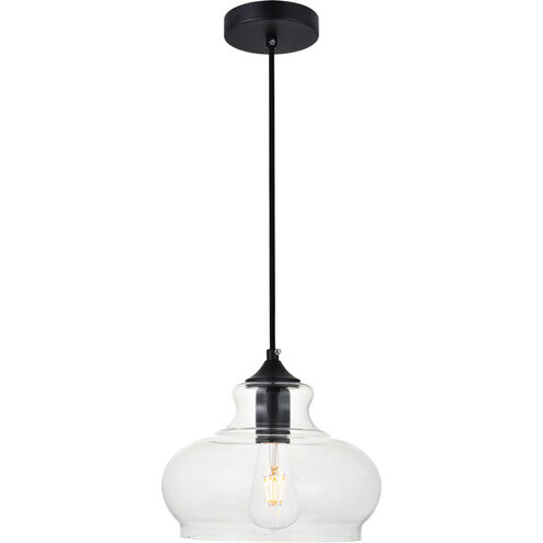 Gwynedd 1 Light 9 inch Black Pendant Ceiling Light