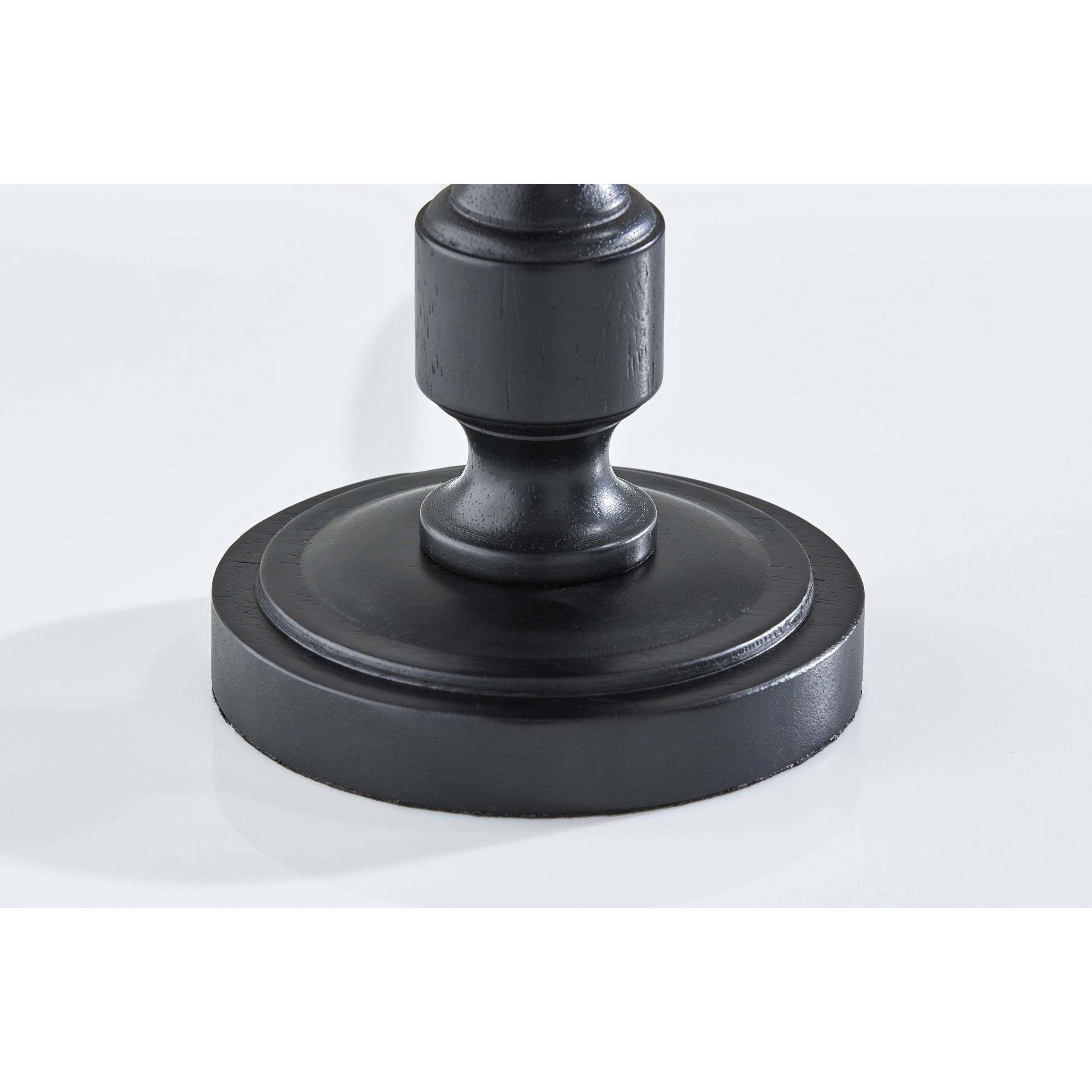 Claret 26.5 inch 100.00 watt Black Wood Table Lamp Portable Light