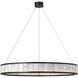 Chapman & Myers Iterna LED 40 inch Modern Iron Ring Chandelier Ceiling Light