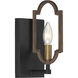 Westwood 1 Light 5 inch Barrelwood/Brass Sconce Wall Light