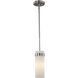 Crosby 1 Light 4 inch Brushed Nickel Cylinder Mini Pendant Ceiling Light