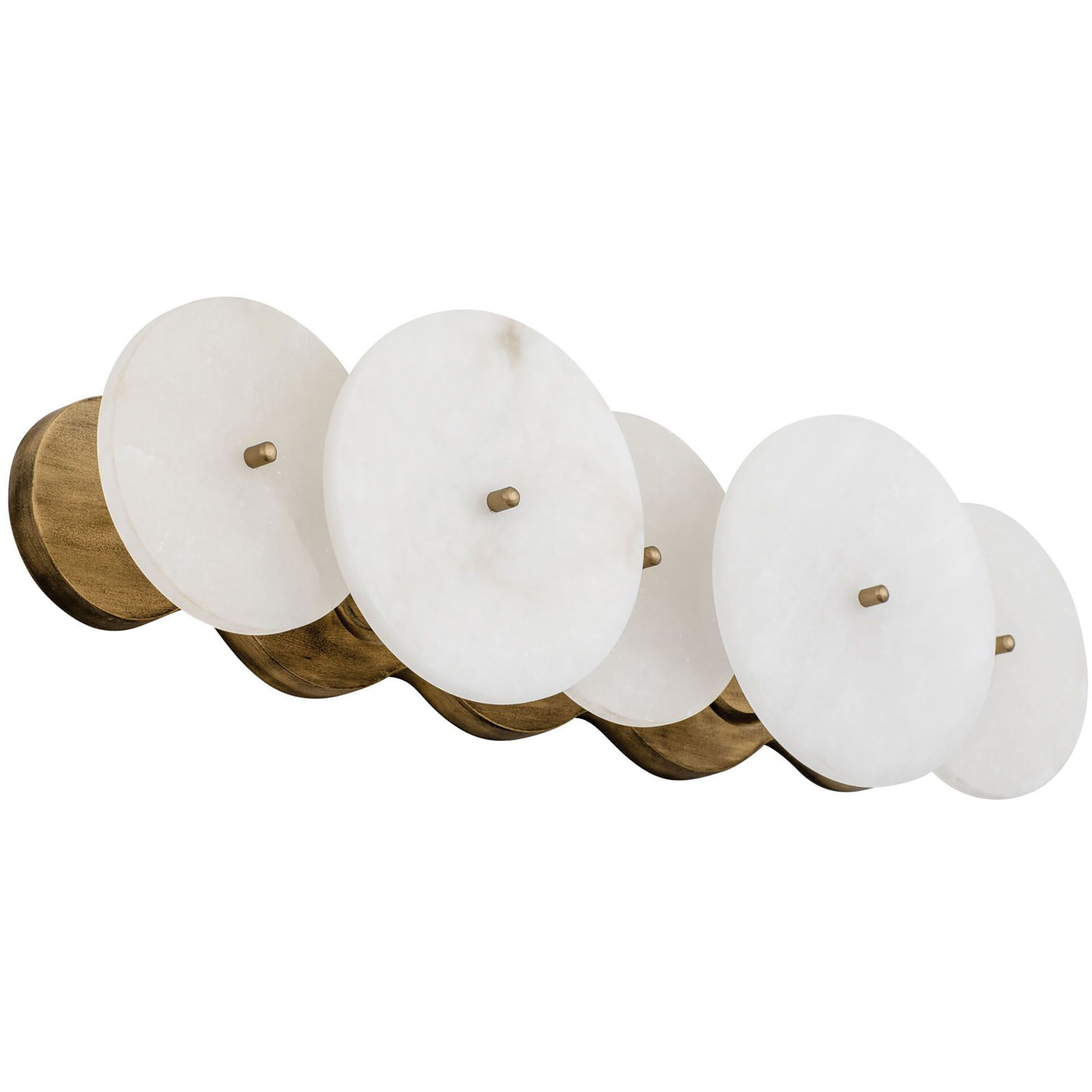 Cosmos 2 Light 20.5 inch Havana Gold Bath Vanity Wall Light, Smithsonian Collaboration