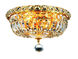 Tranquil 4 Light 10 inch Gold Flush Mount Ceiling Light in Royal Cut