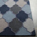 Pollack 72 X 72 inch Navy/Charcoal/Taupe/Light Gray/Aqua Rugs, Round