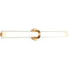 Satchie LED 29.63 inch Aged Gold Brass Wall Sconce Wall Light