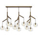 Sedona LED 63 inch Aged Brass Triple Chandelier Ceiling Light