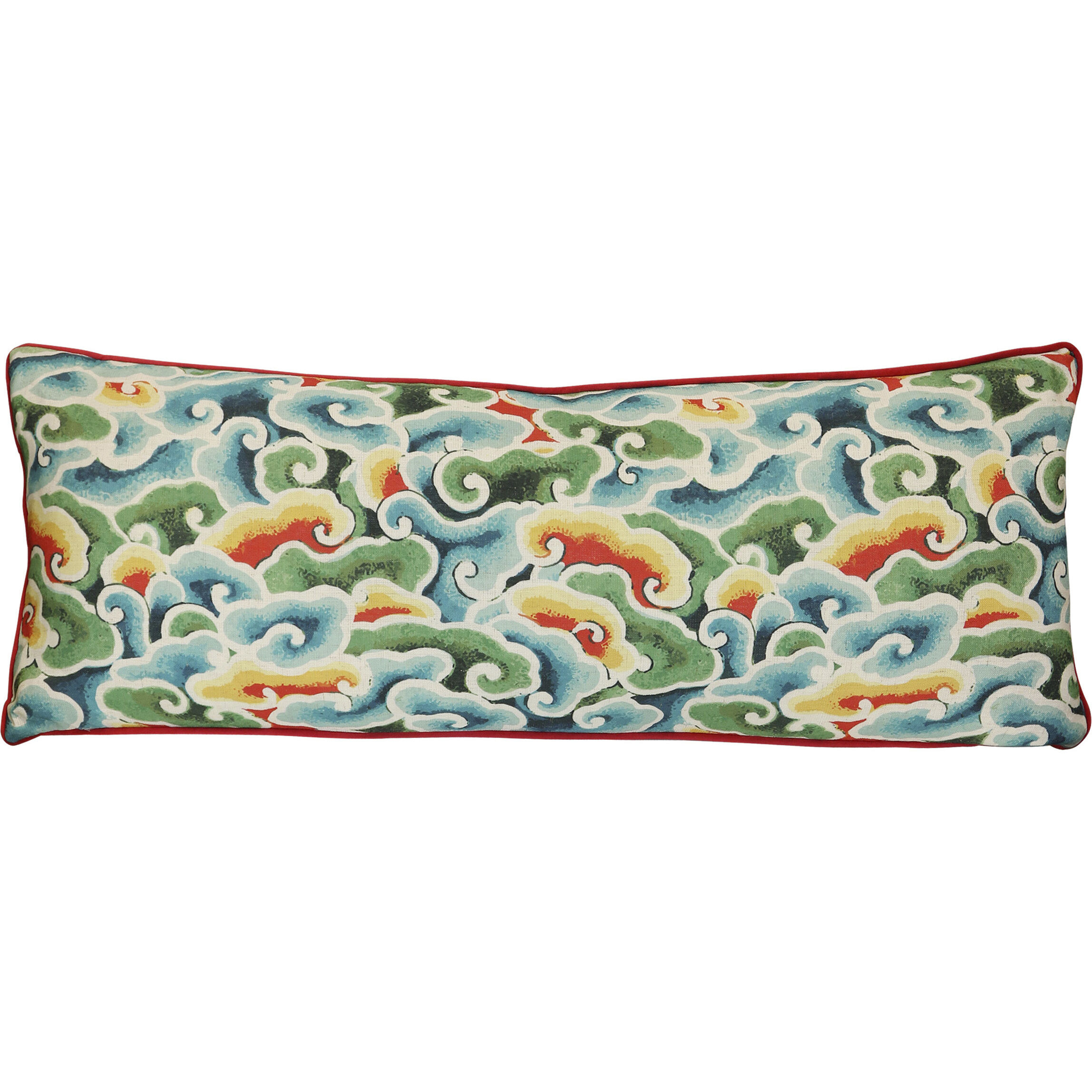 Chinoiserie 36 inch Multicolor Pillow