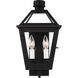 C&M by Chapman & Myers Hyannis 2 Light 16.25 inch Textured Black Outdoor Wall Lantern
