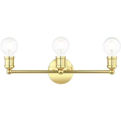 Lansdale 3 Light 20 inch Polished Brass Vanity Sconce Wall Light