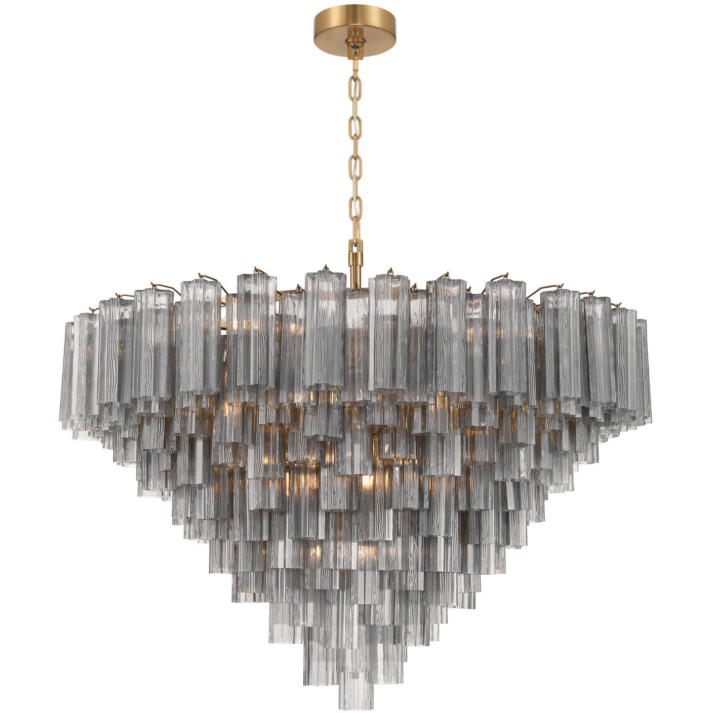 Addis 28 Light 49 inch Aged Brass Chandelier Ceiling Light