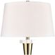 Brandt 32 inch 150 watt Gold with Clear Table Lamp Portable Light