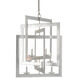 Middleton 8 Light 28 inch Contemporary Silver Leaf Chandelier Ceiling Light, Large