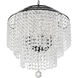 Gabrielle 6 Light 22 inch Matte Black Chandelier Ceiling Light