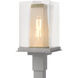 Polaris 1 Light 18 inch Coastal Burnished Steel and Coastal Gold Outdoor Post Light in Coastal Burnished Steel/Coastal Gold
