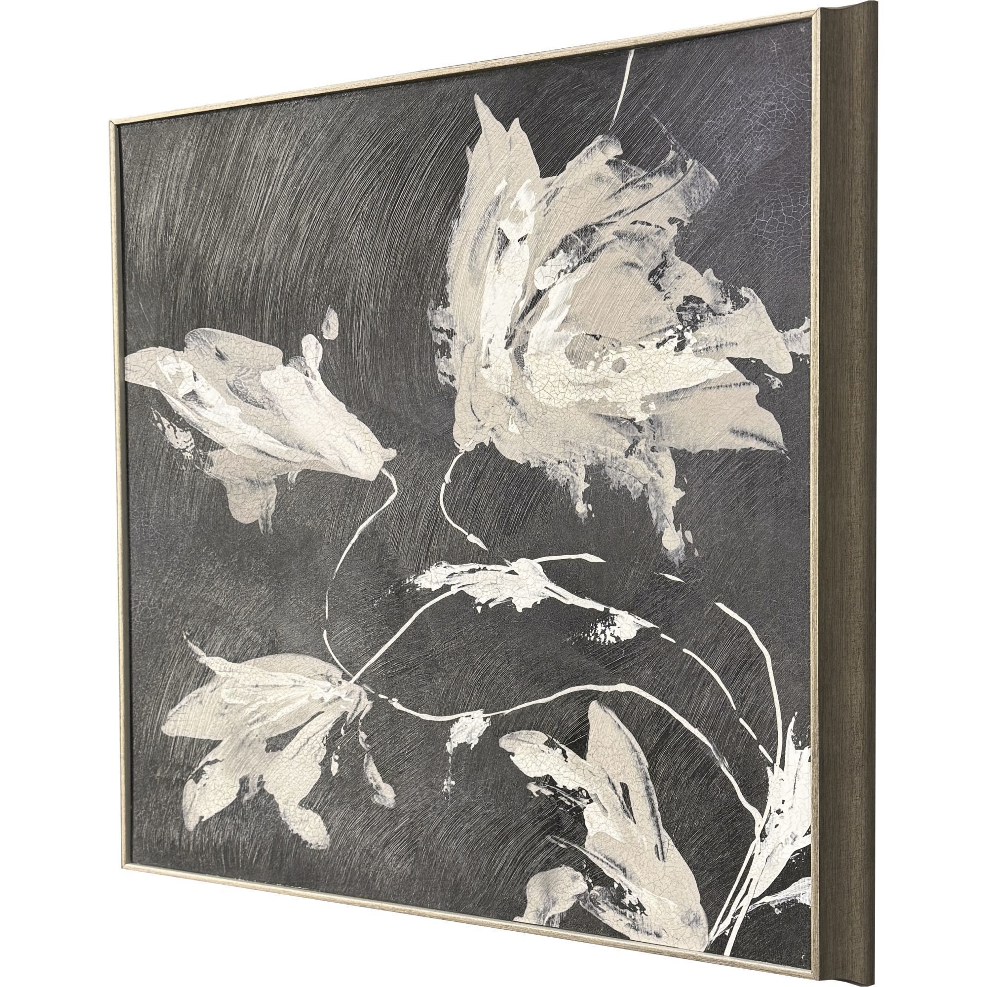 Neutral Flora 25 X 25 inch Non-Glass Framed Art, Propac