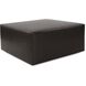 Universal 18 inch Black Ottoman, 36in Square, The Avanti Collection