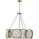 Oliveri 6 Light 34 inch Pyrite Bronze Chandelier Ceiling Light
