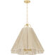 Sonoma 4 Light 27.5 inch Vintage Gold Leaf Pendant Ceiling Light