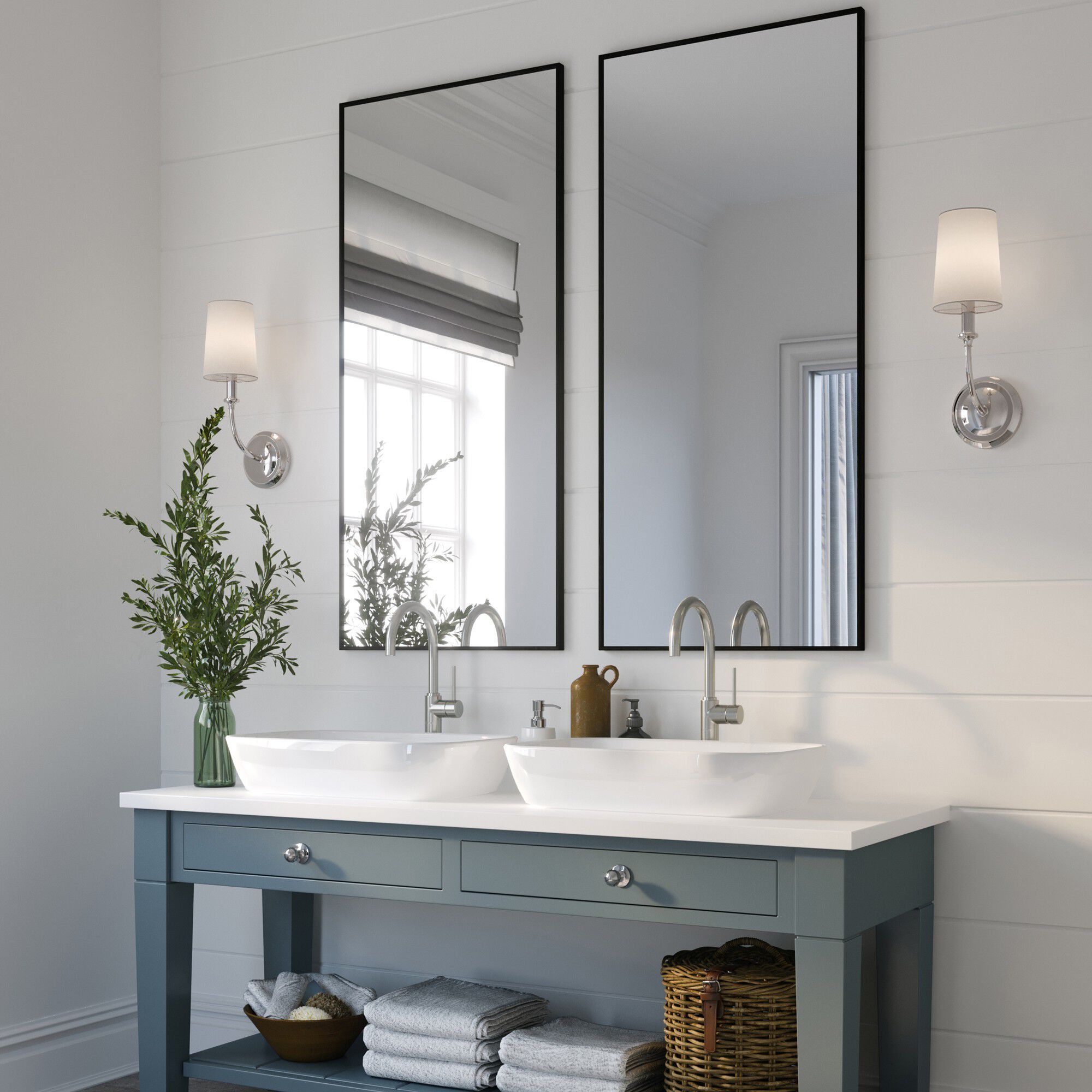 Sylvan Bath Sconce Wall Light in Polished Nickel