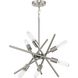 Astra 6 Light 23 inch Brushed Nickel Chandelier Ceiling Light, Design Series
