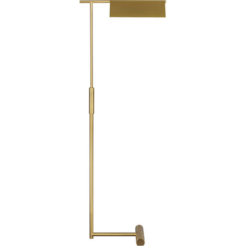 C&M by Chapman & Myers Foles 46 inch 9 watt Burnished Brass Task Floor Lamp Portable Light