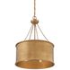 Rochester 4 Light 19 inch Gold Patina Pendant Ceiling Light