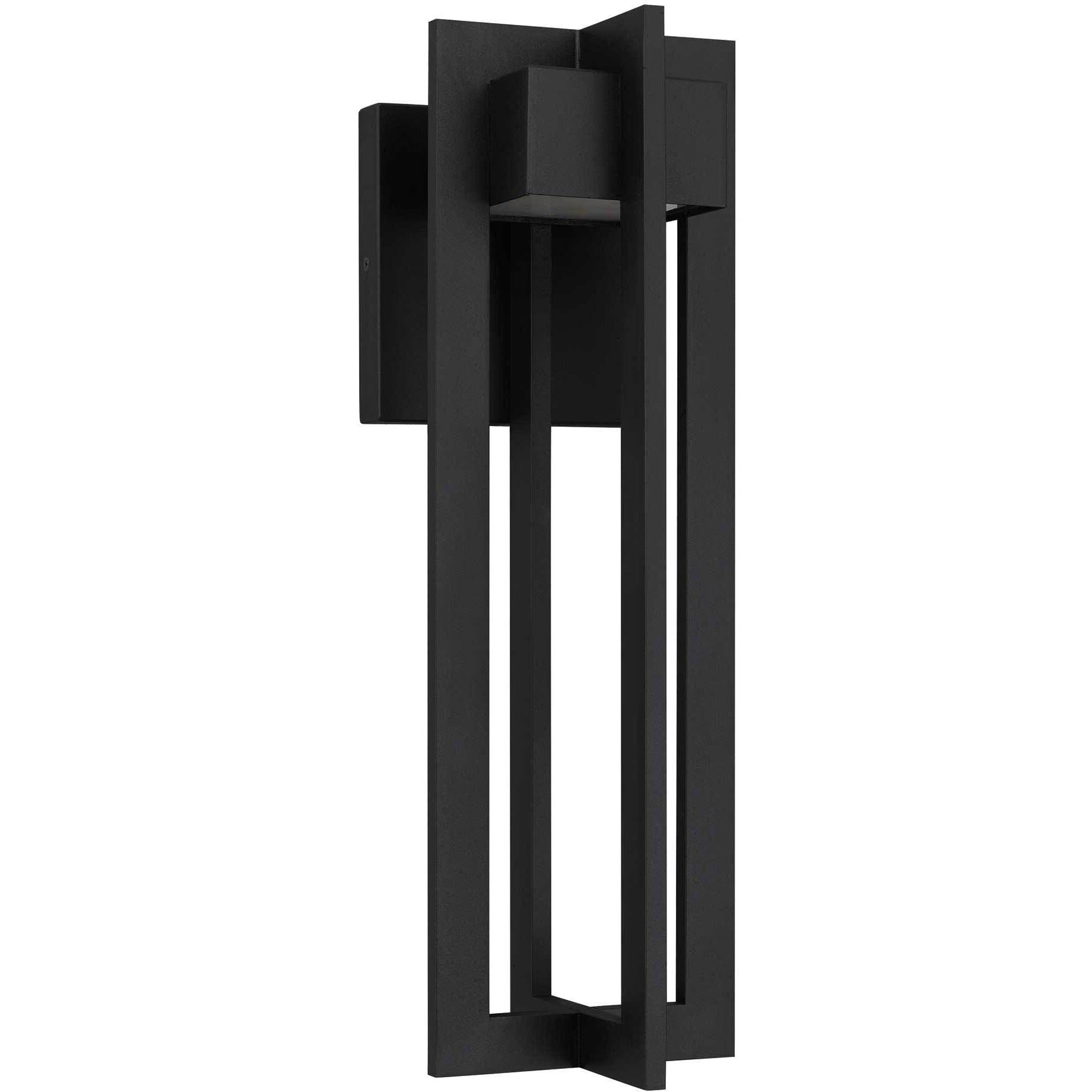 4 Bar LED 18 inch Sand Black Outdoor Wall Sconce