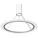 Arctic Rings LED 38 inch Bright Satin Aluminum Ring Pendant Ceiling Light
