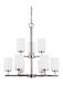 Oslo 9 Light 26 inch Chrome Chandelier Ceiling Light