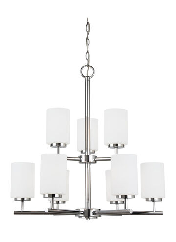 Oslo 9 Light 26 inch Chrome Chandelier Ceiling Light