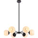 Briggs 6 Light 30 inch Black Pendant Ceiling Light