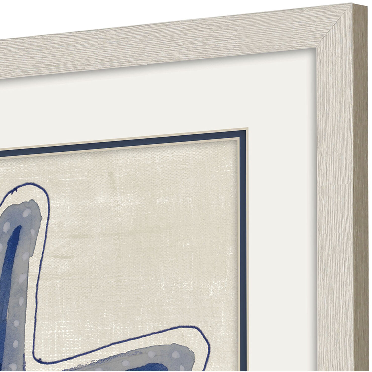 Shades of Starfish Blue and Neutral Framed Art, Propac